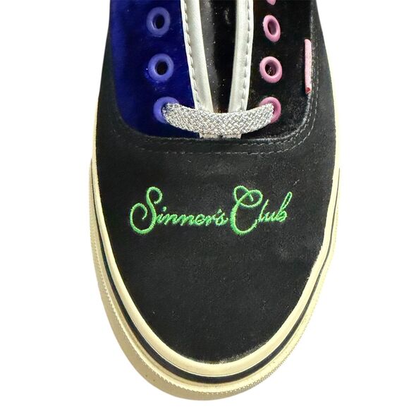 Vans Feature x Authentic LX Sinners Club Part 2 Black Shoes Men Size 11 New - Picture 3 of 10